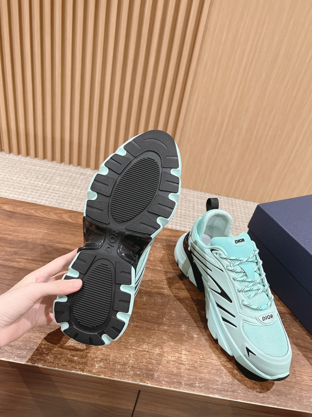 CD B44 Blade Sneaker 30mm Light Turquoise Mesh Fabric 101009