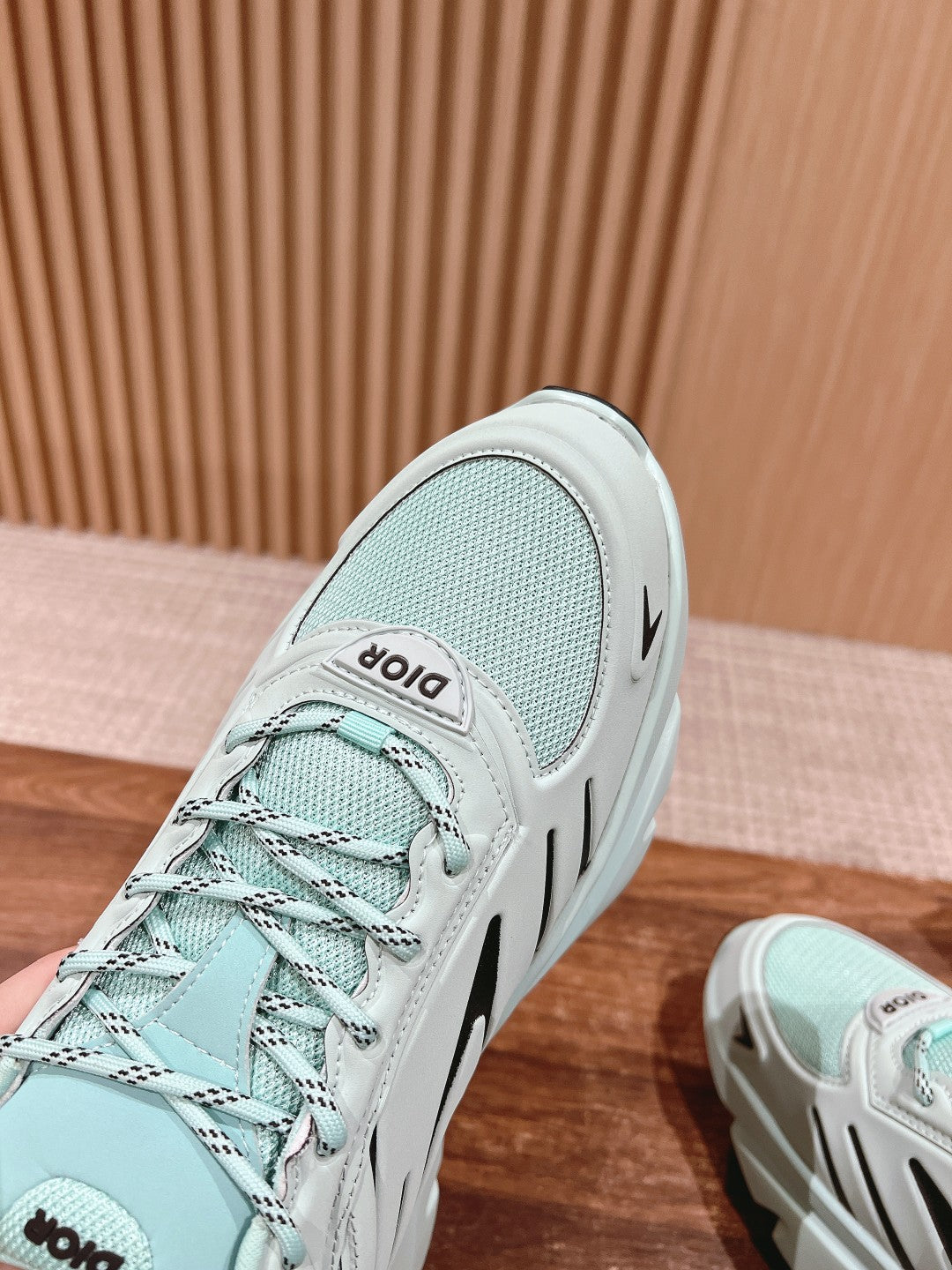 CD B44 Blade Sneaker 30mm Light Turquoise Mesh Fabric 101009