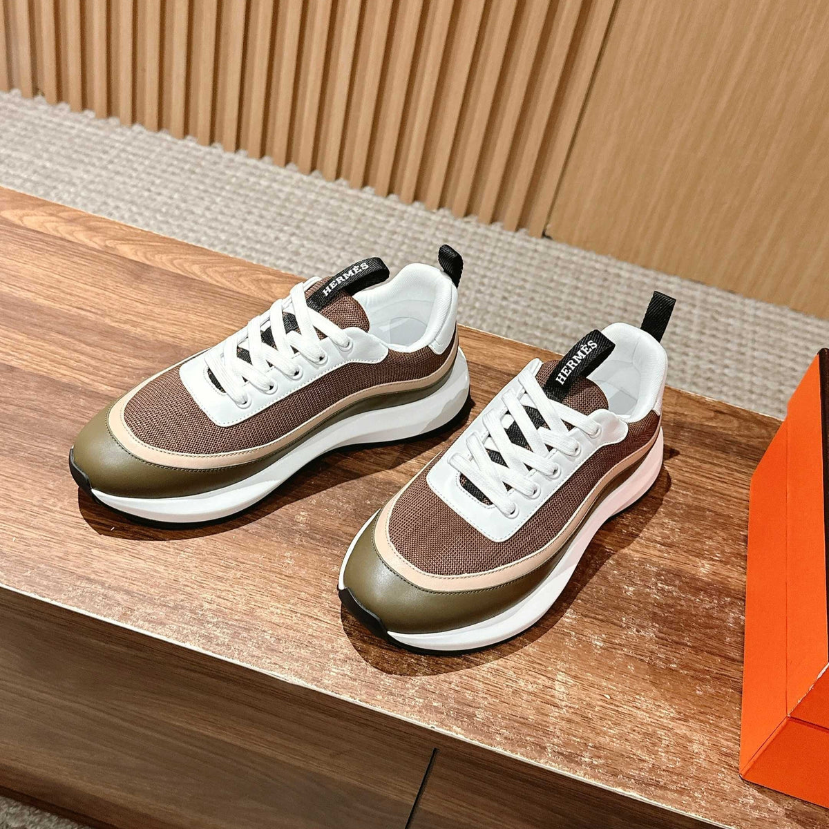 HM Gramme Sneaker Brown Mesh 317601
