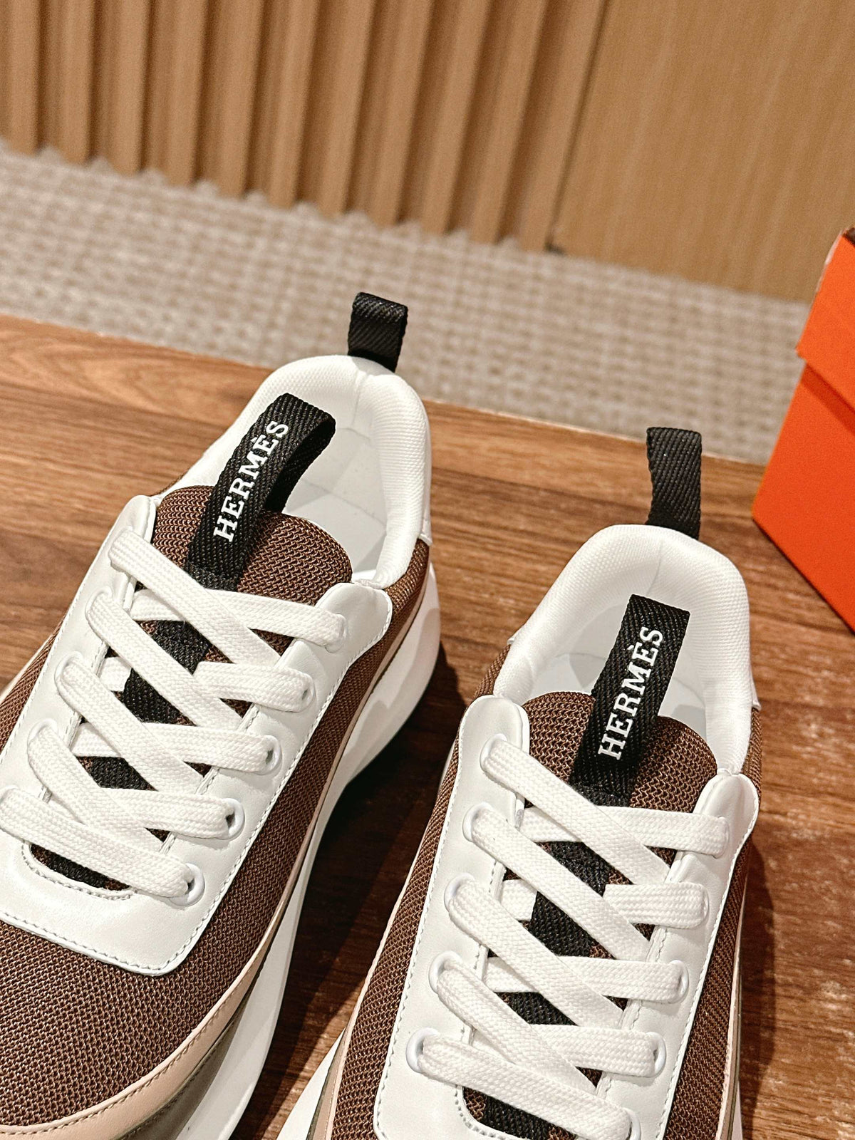 HM Gramme Sneaker Brown Mesh 317601