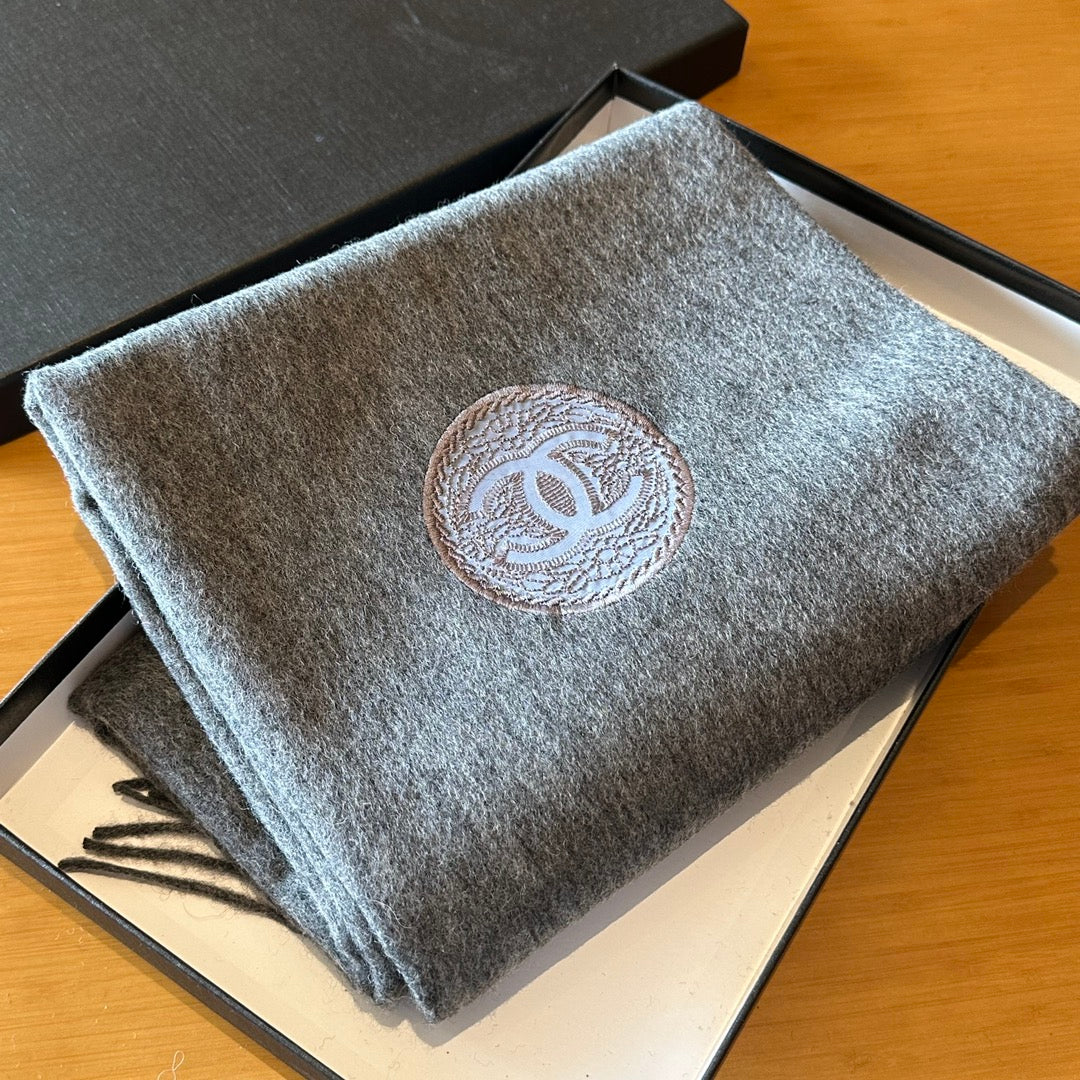 CC Scarf 200 CM In Grey Cashmere 413650