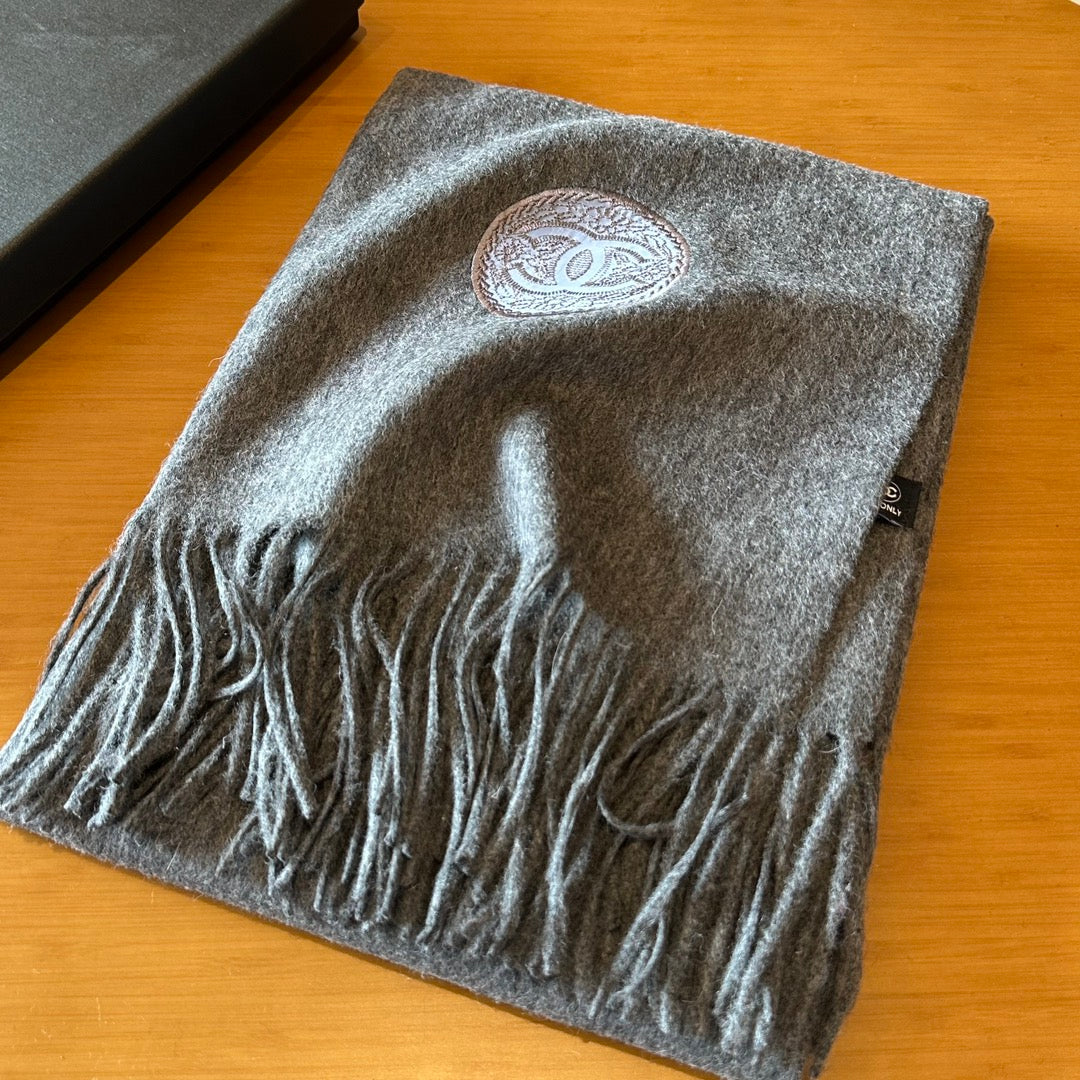 CC Scarf 200 CM In Grey Cashmere 413650