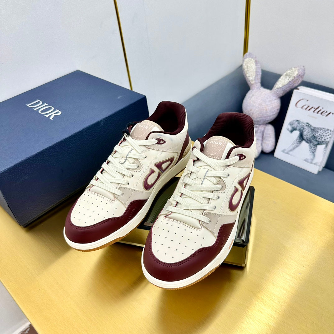 CD B57 Low-Top Sneaker In Burgundy Calfskin 993843