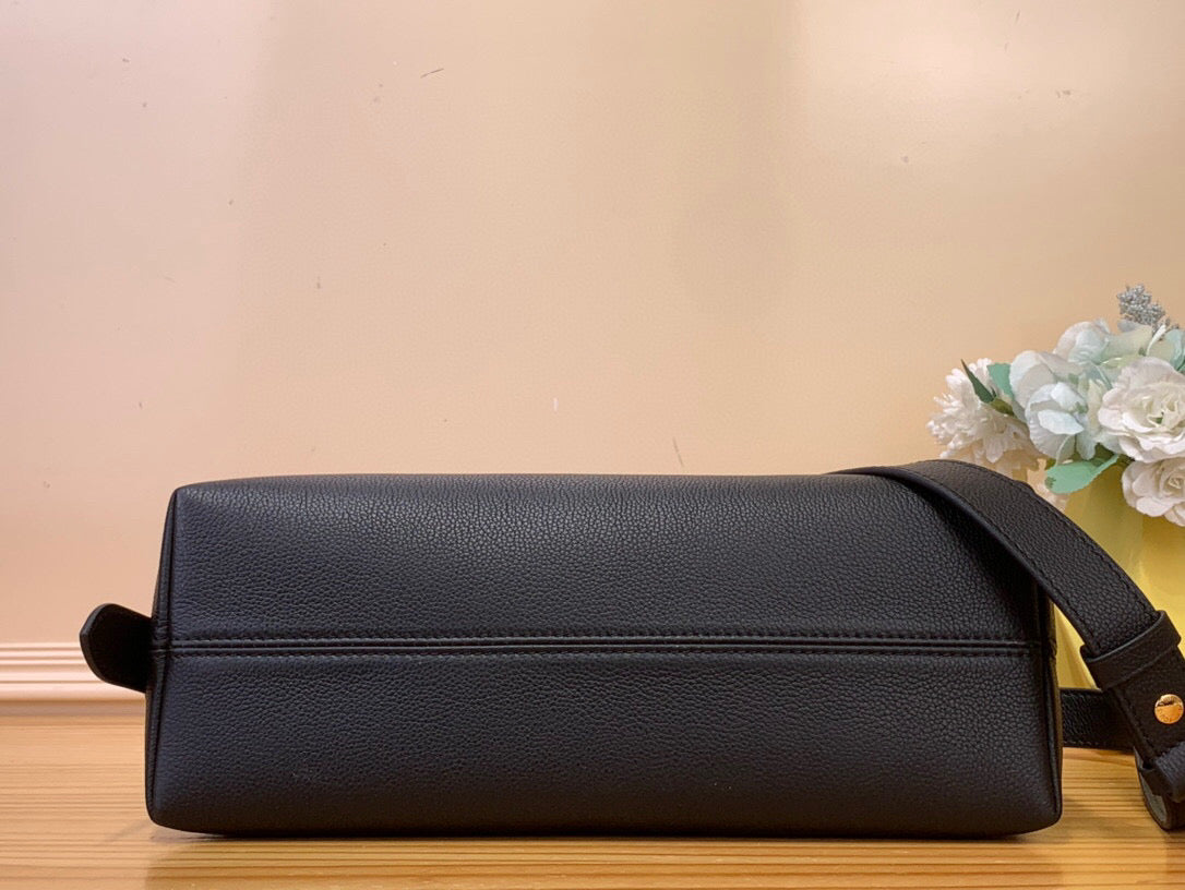 LV Low Key Messenger Black Calf Leather 205010