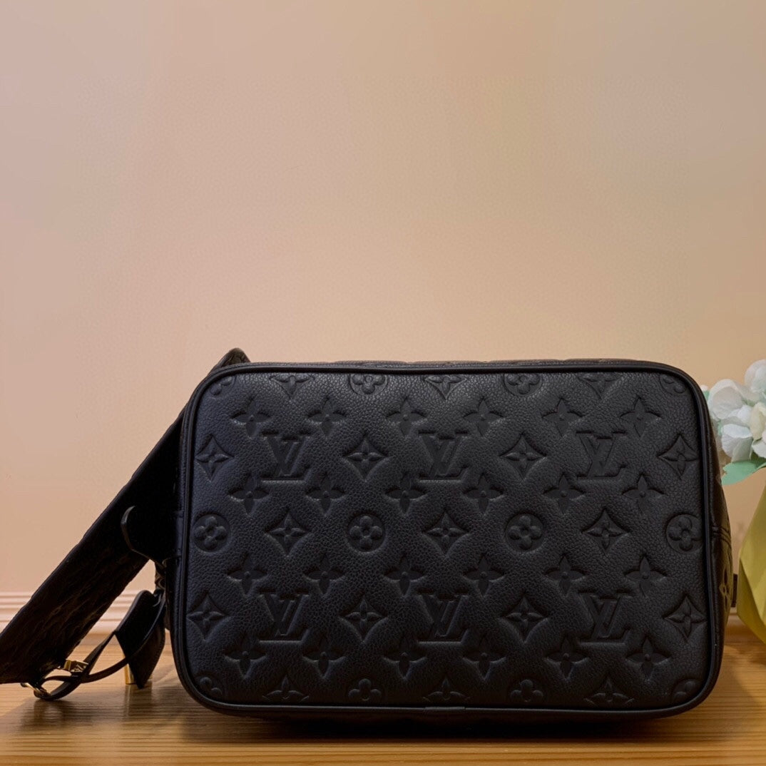 LV All In Sn Black Monogram Empreinte Leather 205348