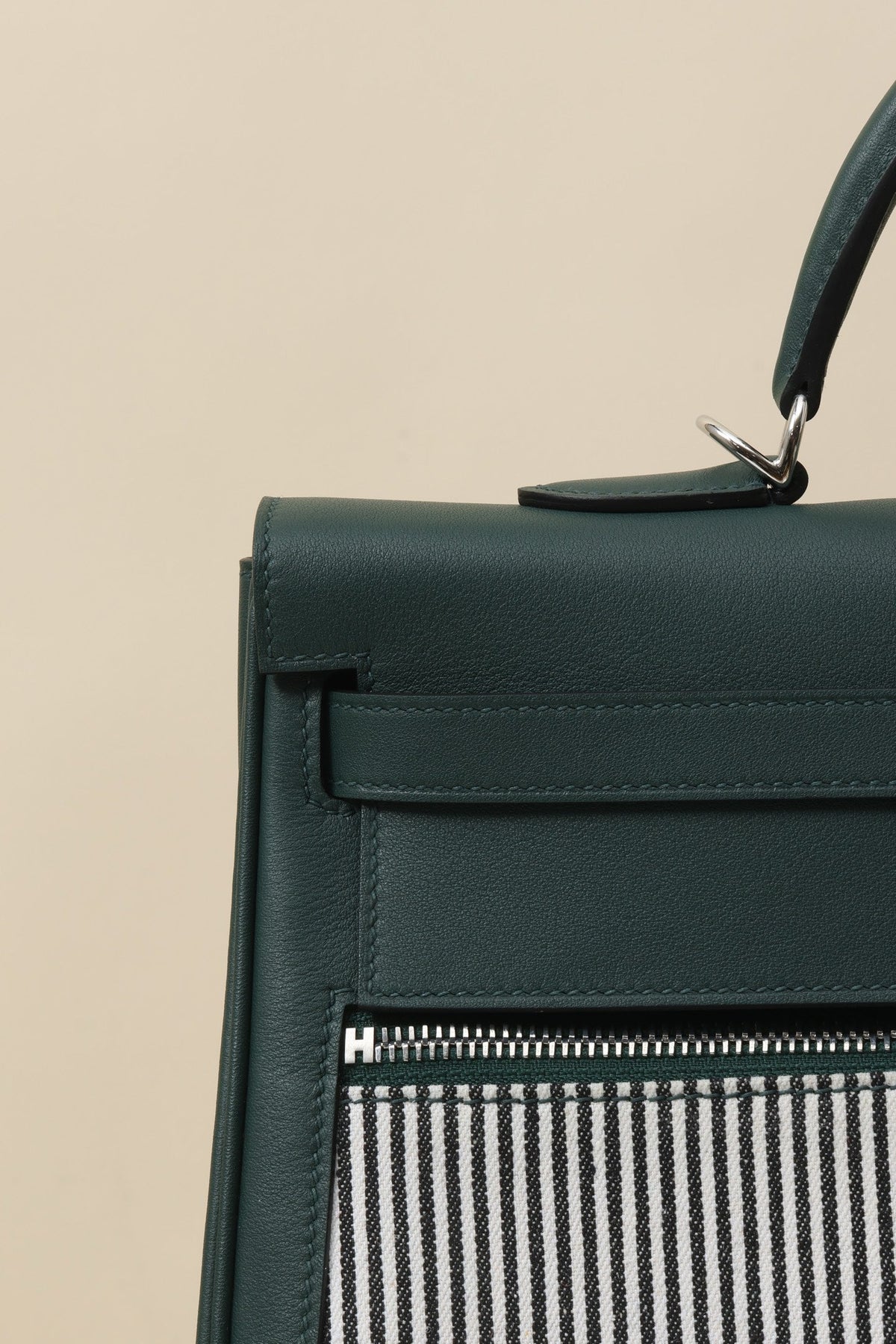 High-end Hermes 2026 Kelly Lakis Bag 35cm Swift Leather Canvas