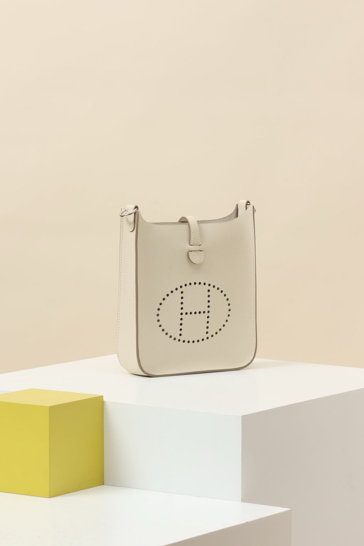 High-end Hermes 2026 Evelyne Sellier Bag 19.5cm Epsom Calfskin