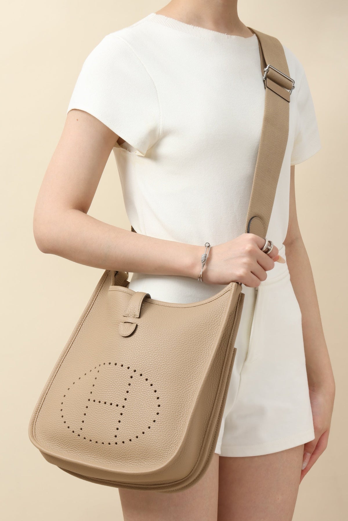 High-end Hermes 2026 Evelyne 30cm Clemence Calfskin