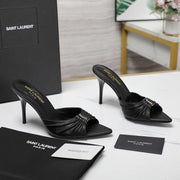 SL BABYLONE MULES 10 SMOOTH CALFSKIN
