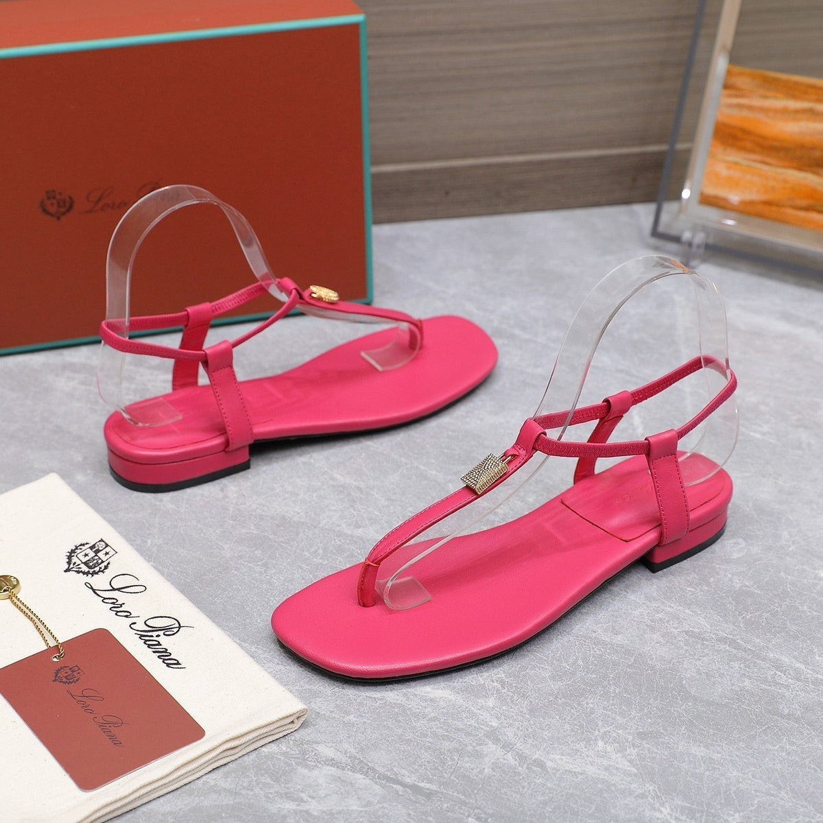 LP Mindil Infra Sandal Dark Pink Sheepskin 310350