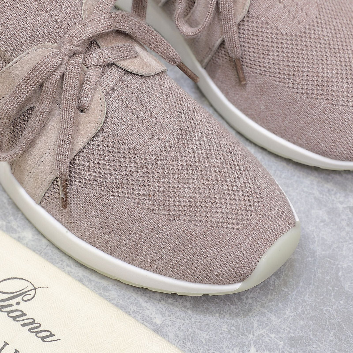 LP lady Flexy Walk  Sneaker Pink Wool And Calfskin 310454