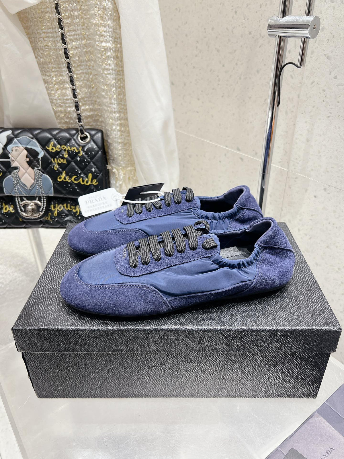 Pra 2025 Collapse Sneaker Blue Black Re-Nylon Suede 554280