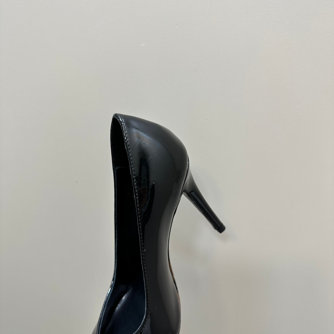 GG 105 HIGH HEEL PUMP BLACK LAMBSKIN