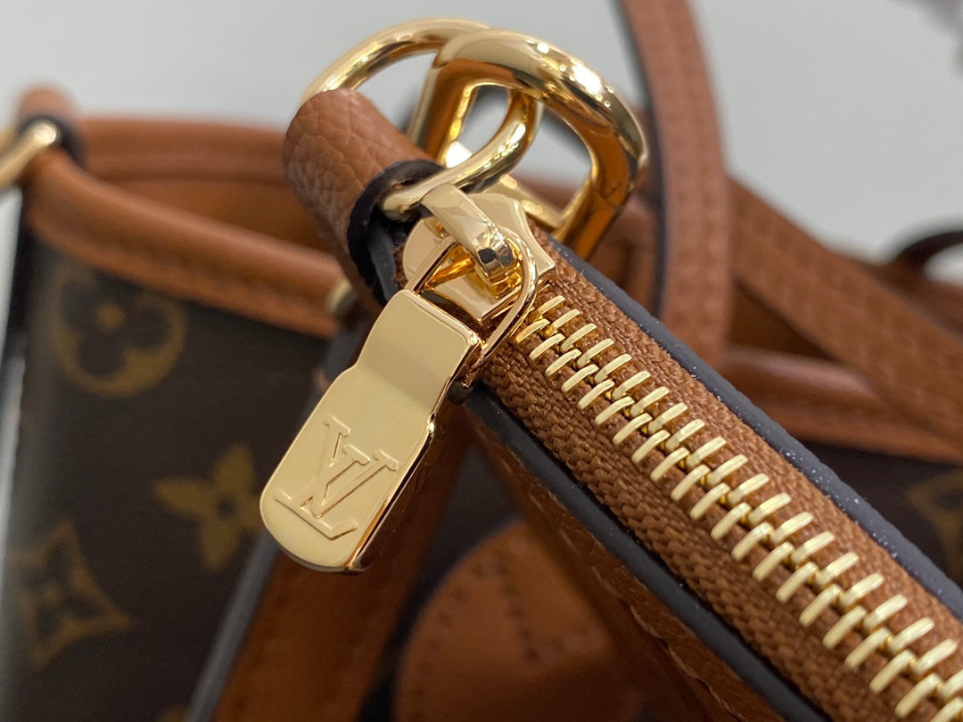 Neverfull 24 Bandoulière Inside Out BB Brown Calfskin
