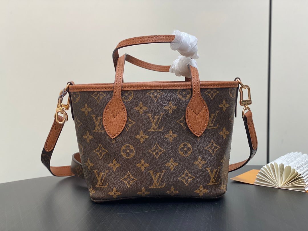 Neverfull 24 Bandoulière Inside Out BB Brown Calfskin