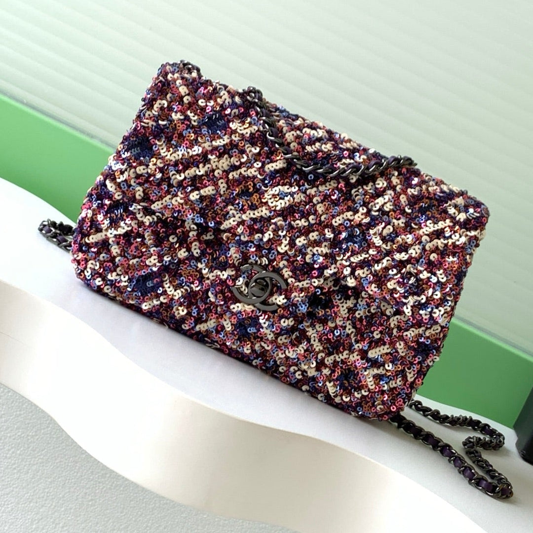 CC 2025 Flap Bag Multicolor Sequin 298203