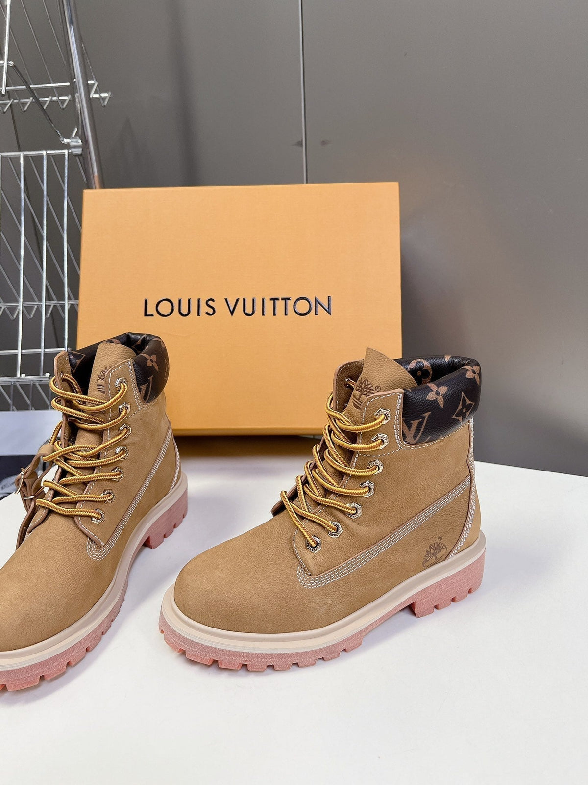 LV x Timberland Ankle Boot Brown Cowhide