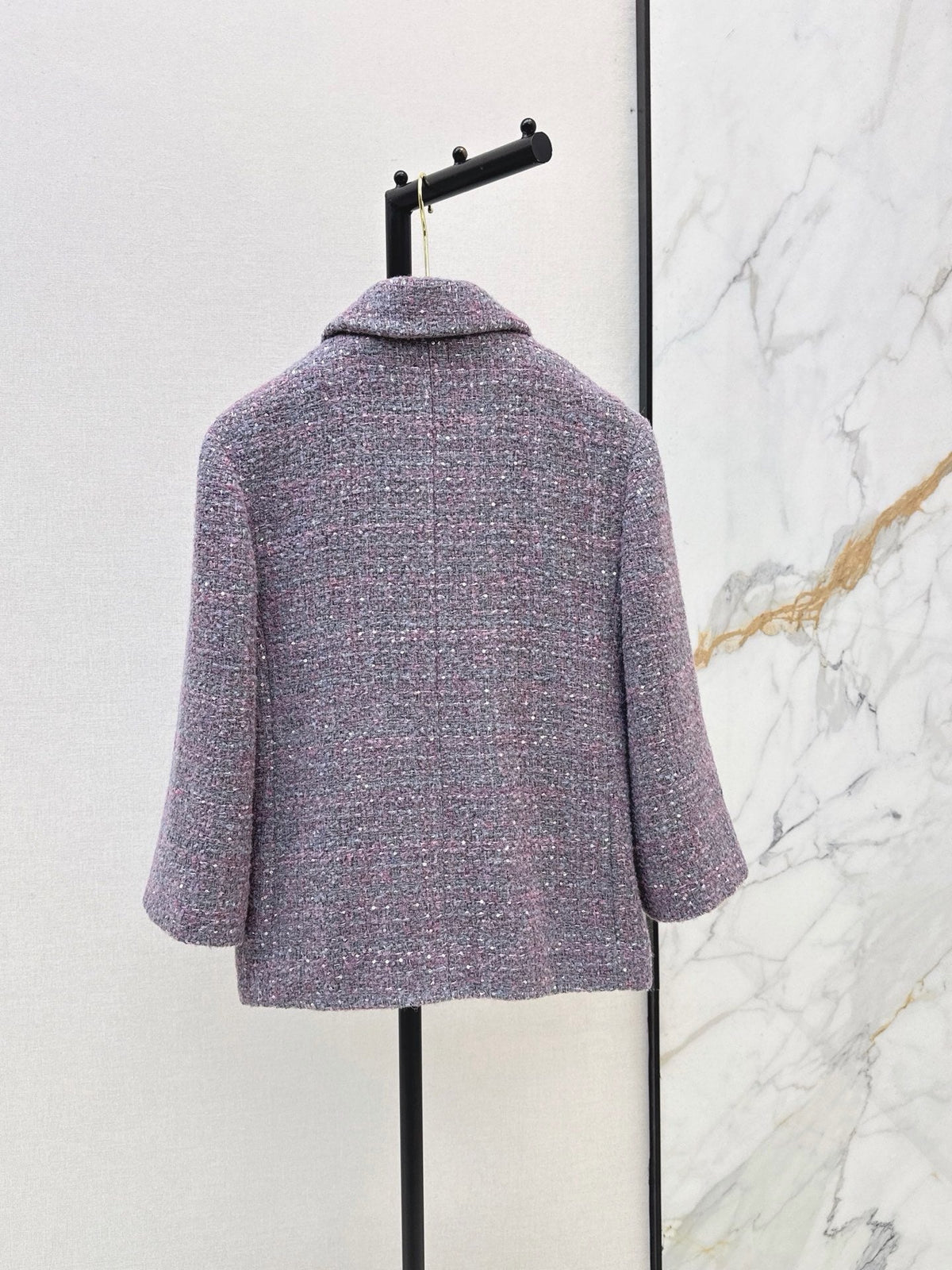 Chanel 2026 Sequins Jacket Purple Tweed