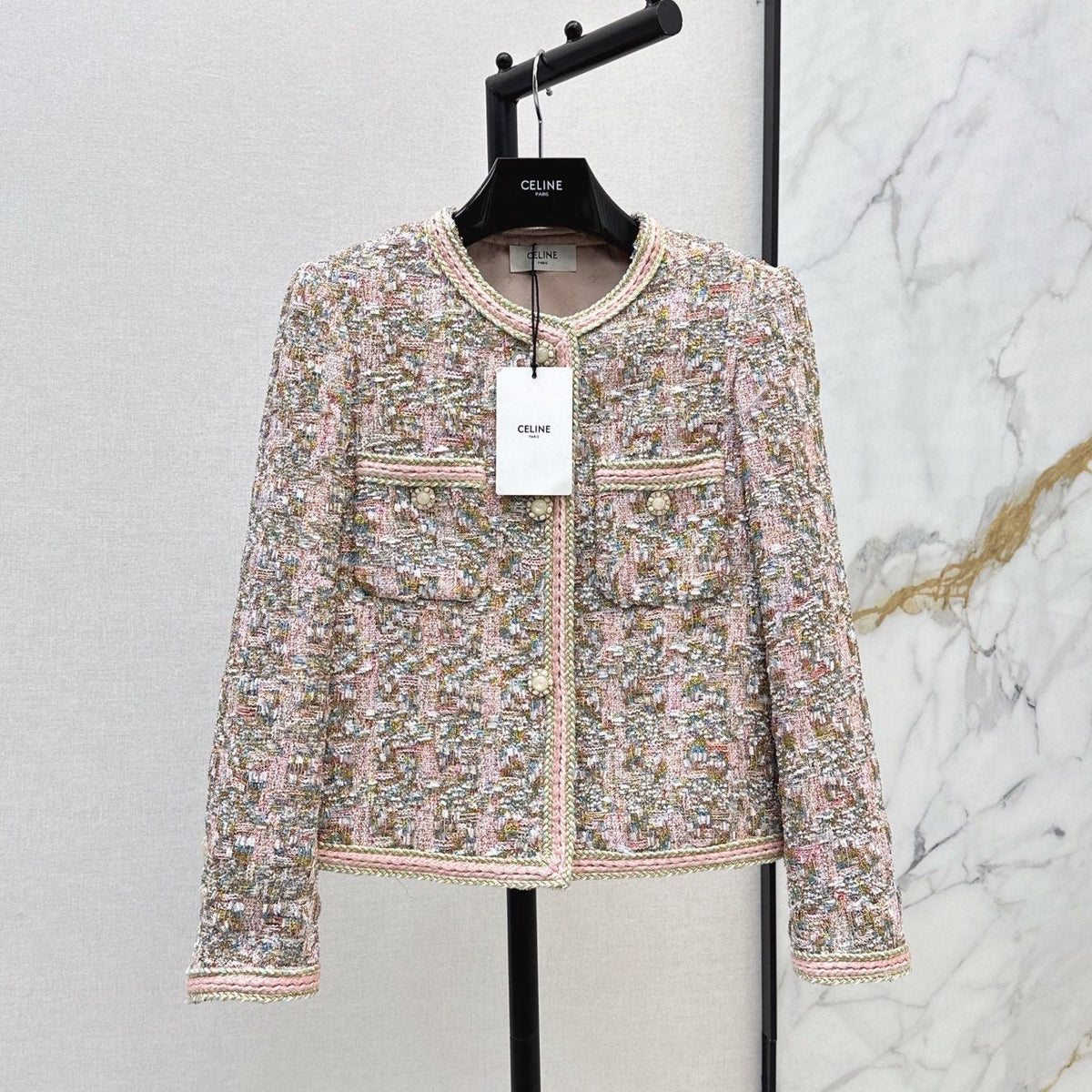 Chanel 2026 Self-Portrait Jacket Pink Tweed