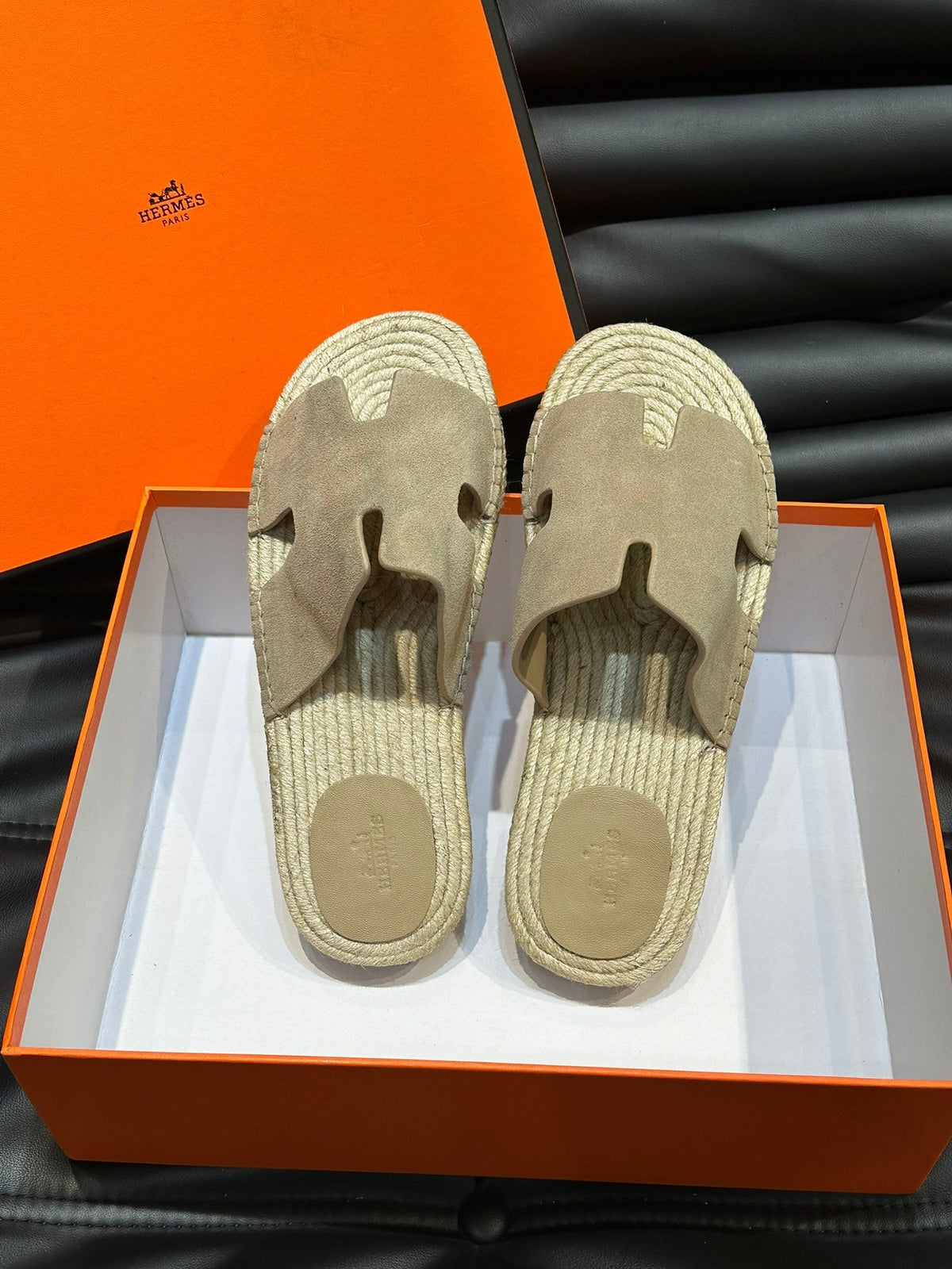 HM ANTIGUA ESPADRILLE SANDAL BEIGE SUEDE