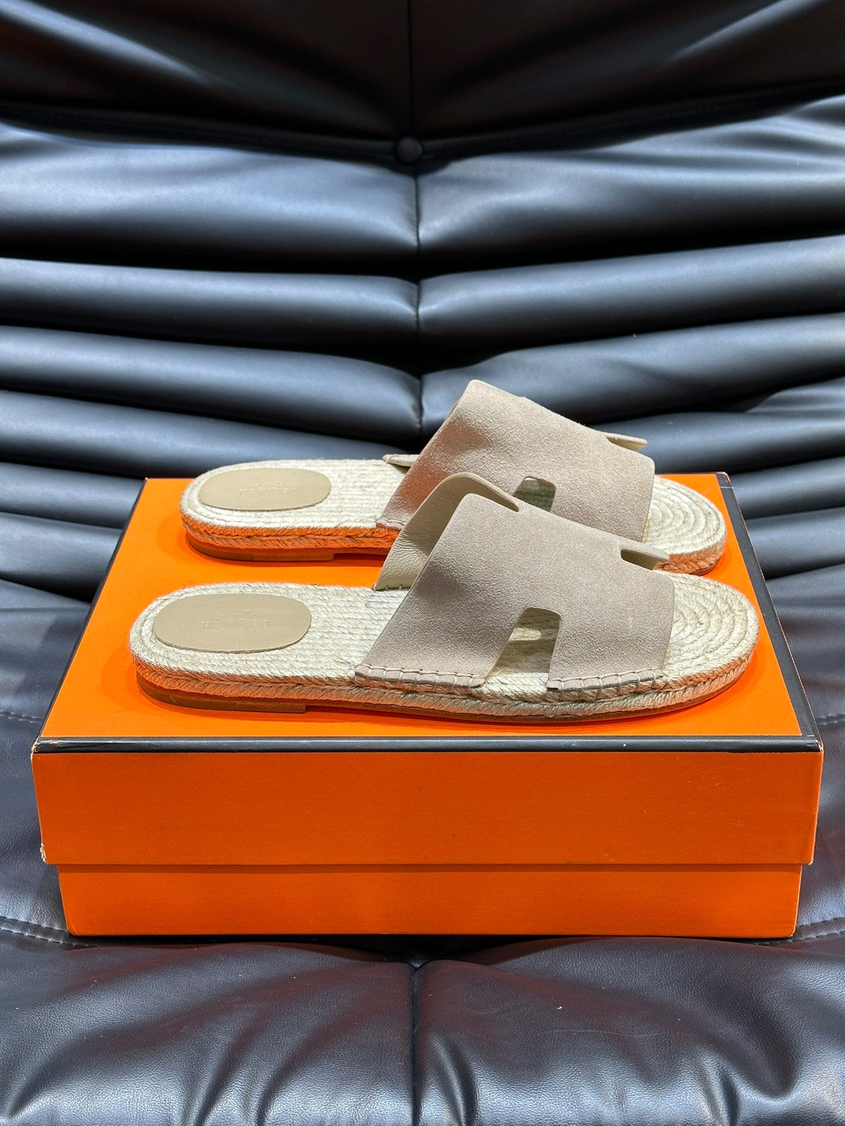 HM ANTIGUA ESPADRILLE SANDAL BEIGE SUEDE