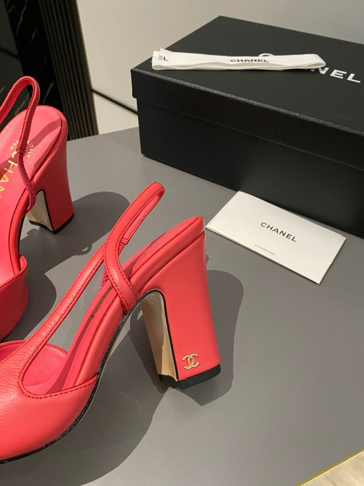 CC Slingback 95mm Red Lambskin