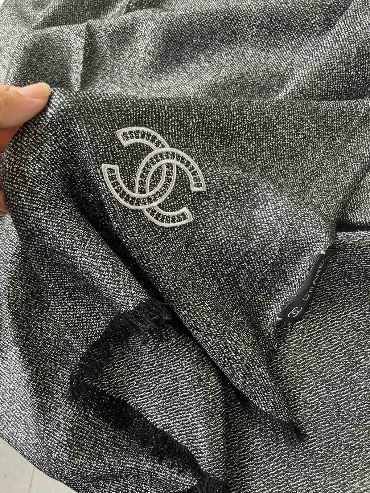 CC Scarf 210 CM In Black Cashmere 418353