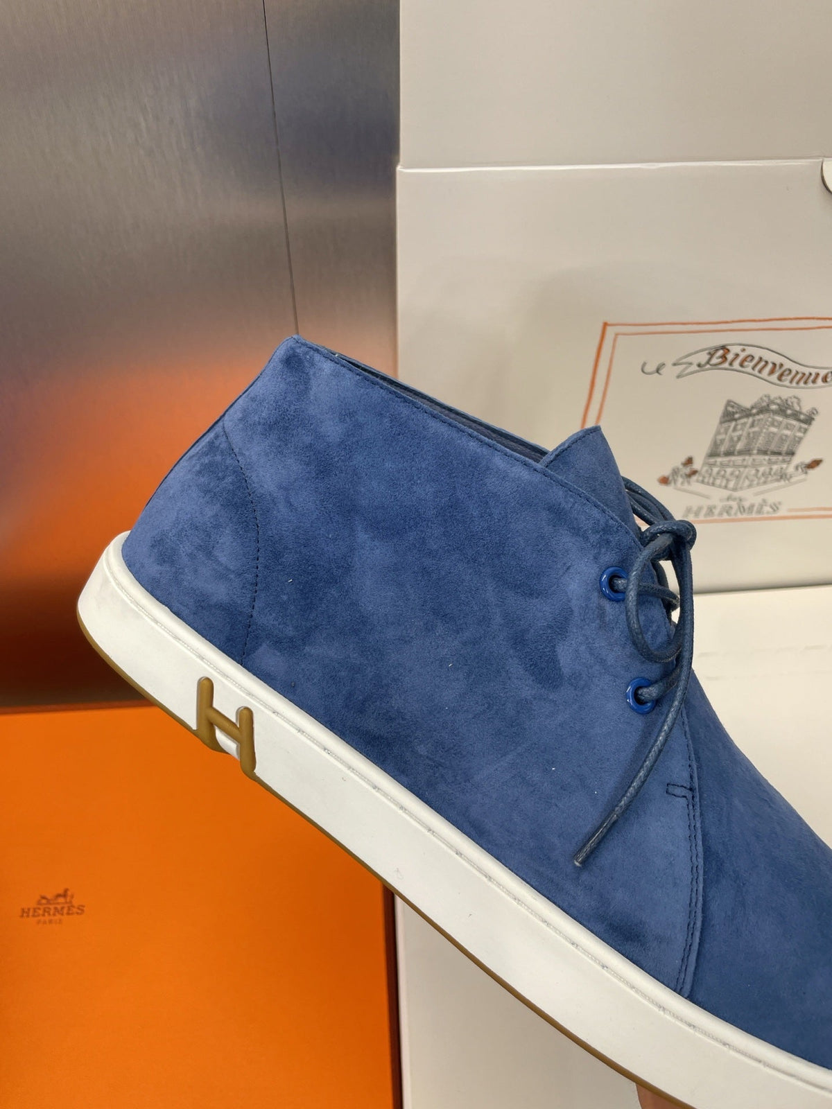 HM 25 Klicker Sneaker Blue Suede 373013