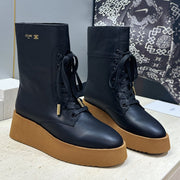 Celine 2026 Austin Lace-up Boots 50mm Calfskin 959441