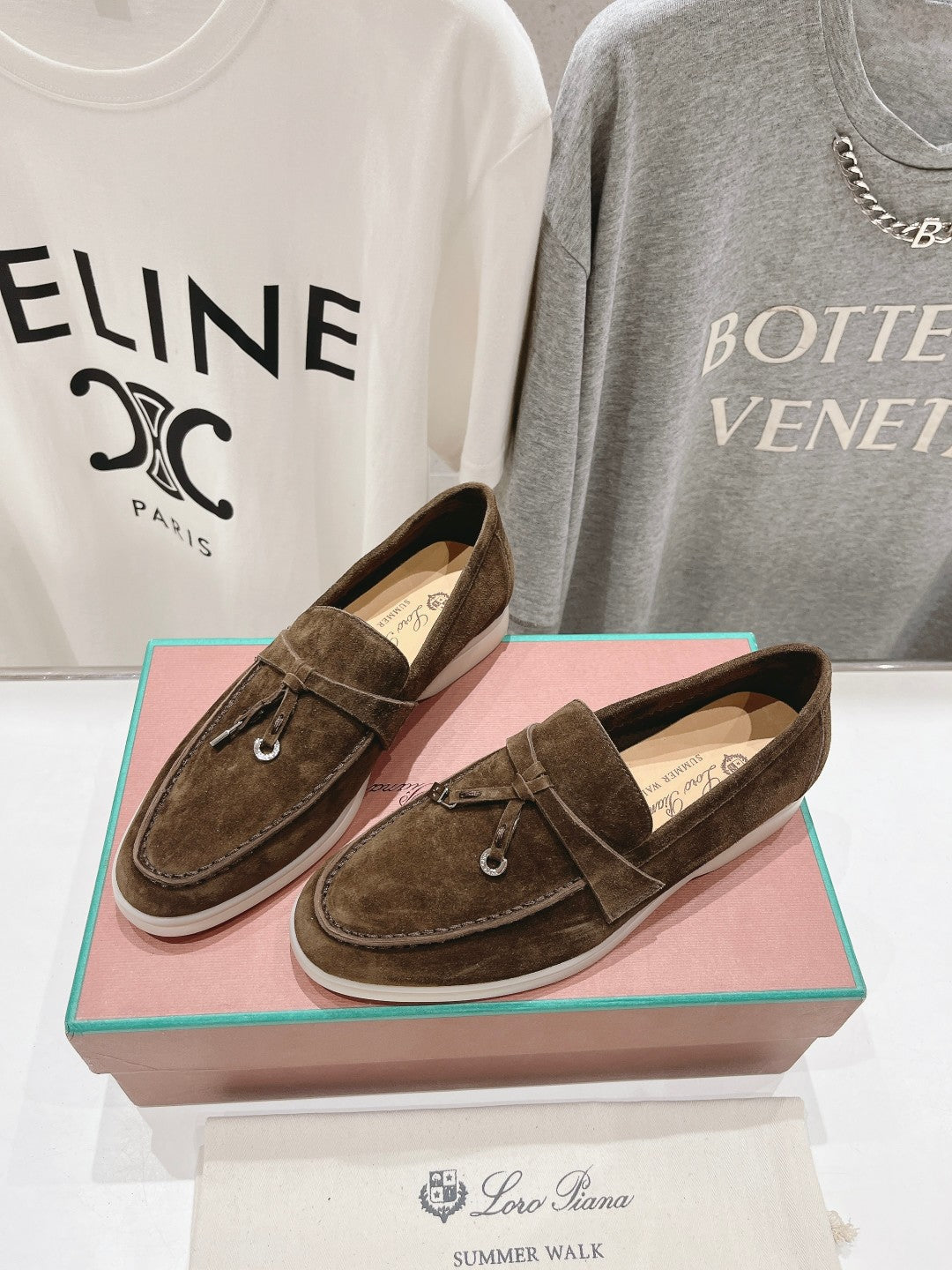 LP SUMMER CHARMS WALK LOAFERS DARK BROWN SUEDE