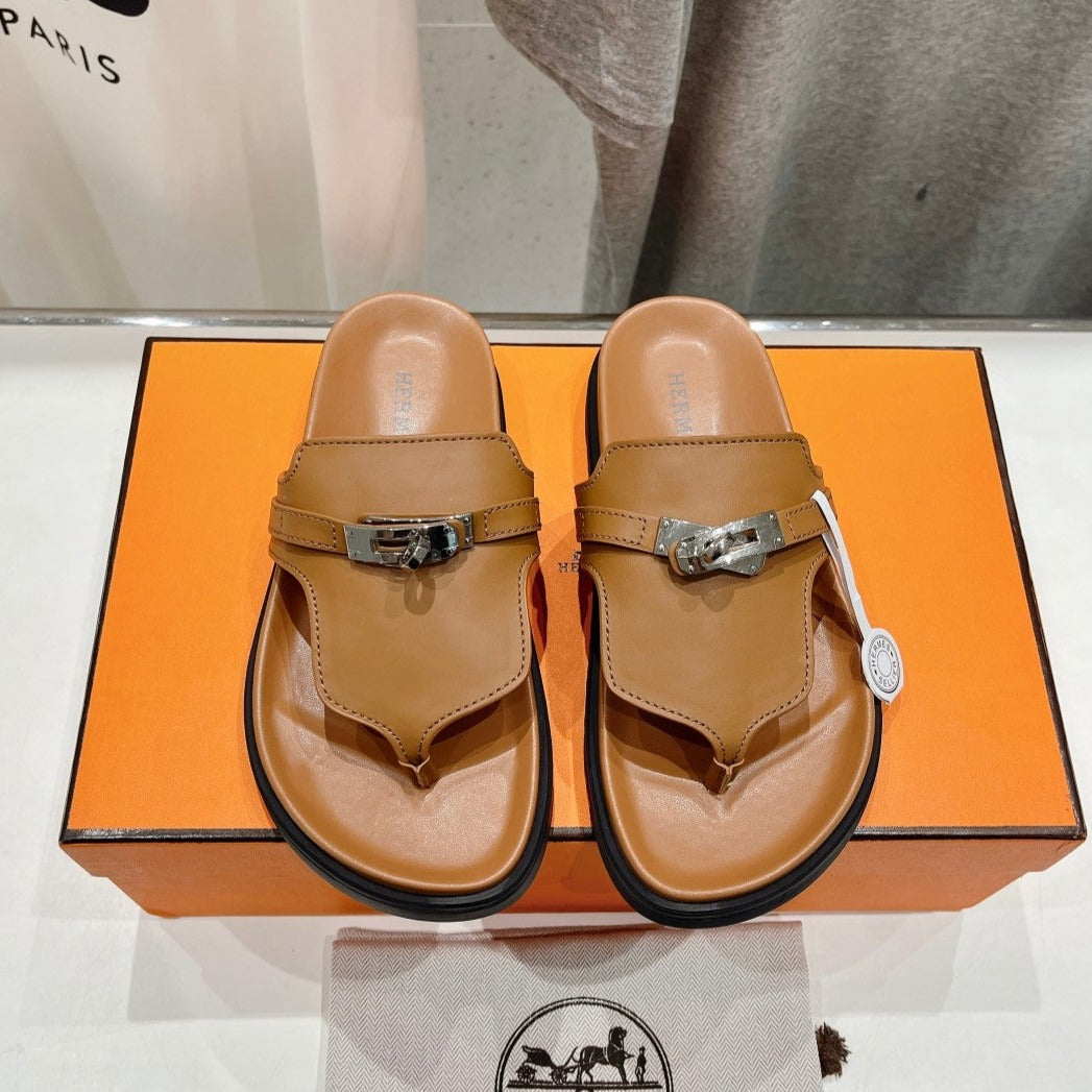 EMPIRE SANDAL CARAMEL CALFSKIN