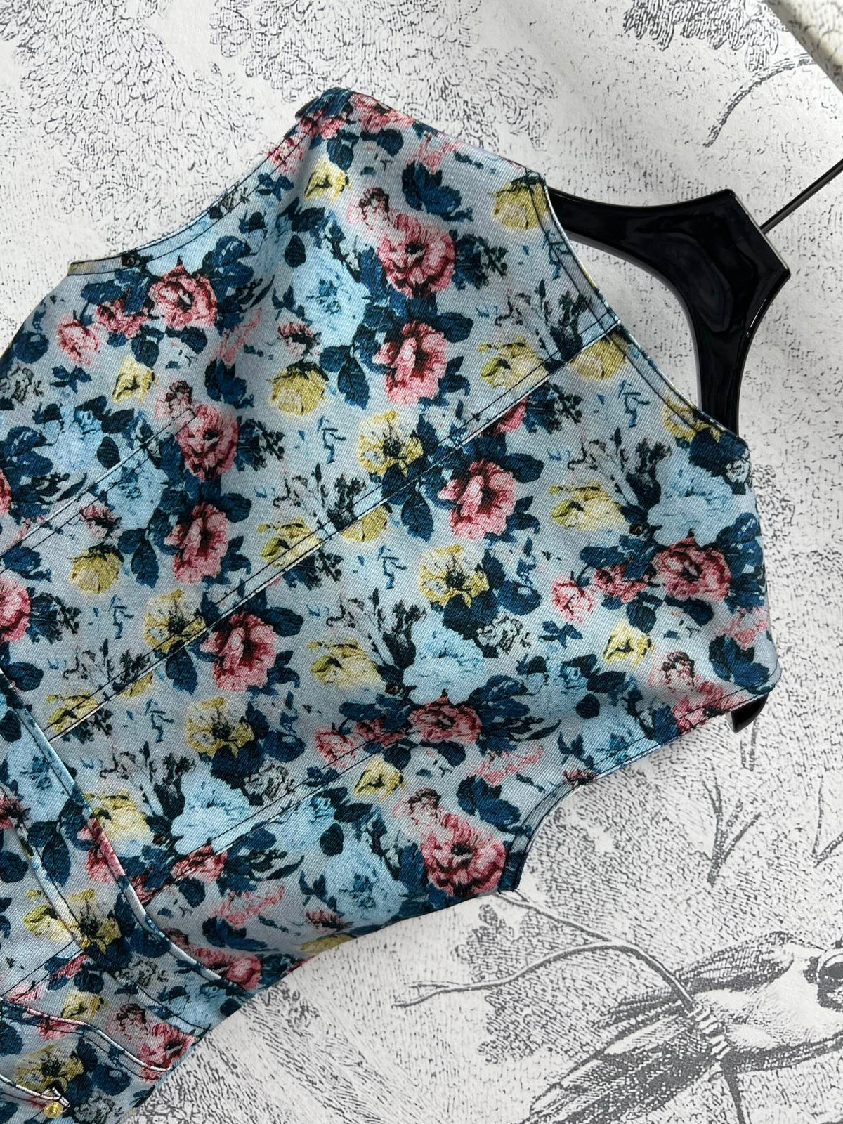 LV 25 Floral Dress Multicolor Polyester