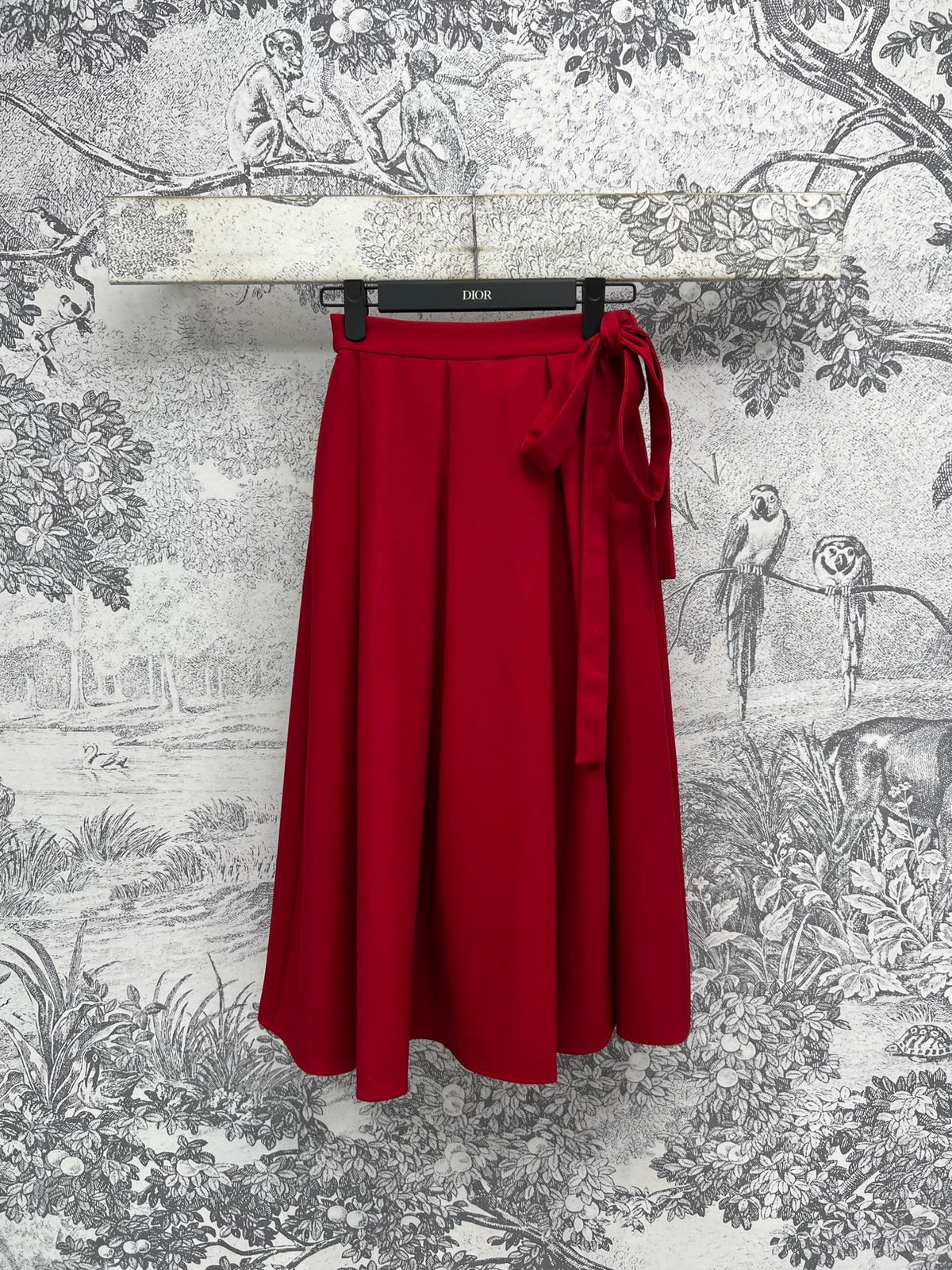 CD 25 Bow Skirt Red Cotton Polyester