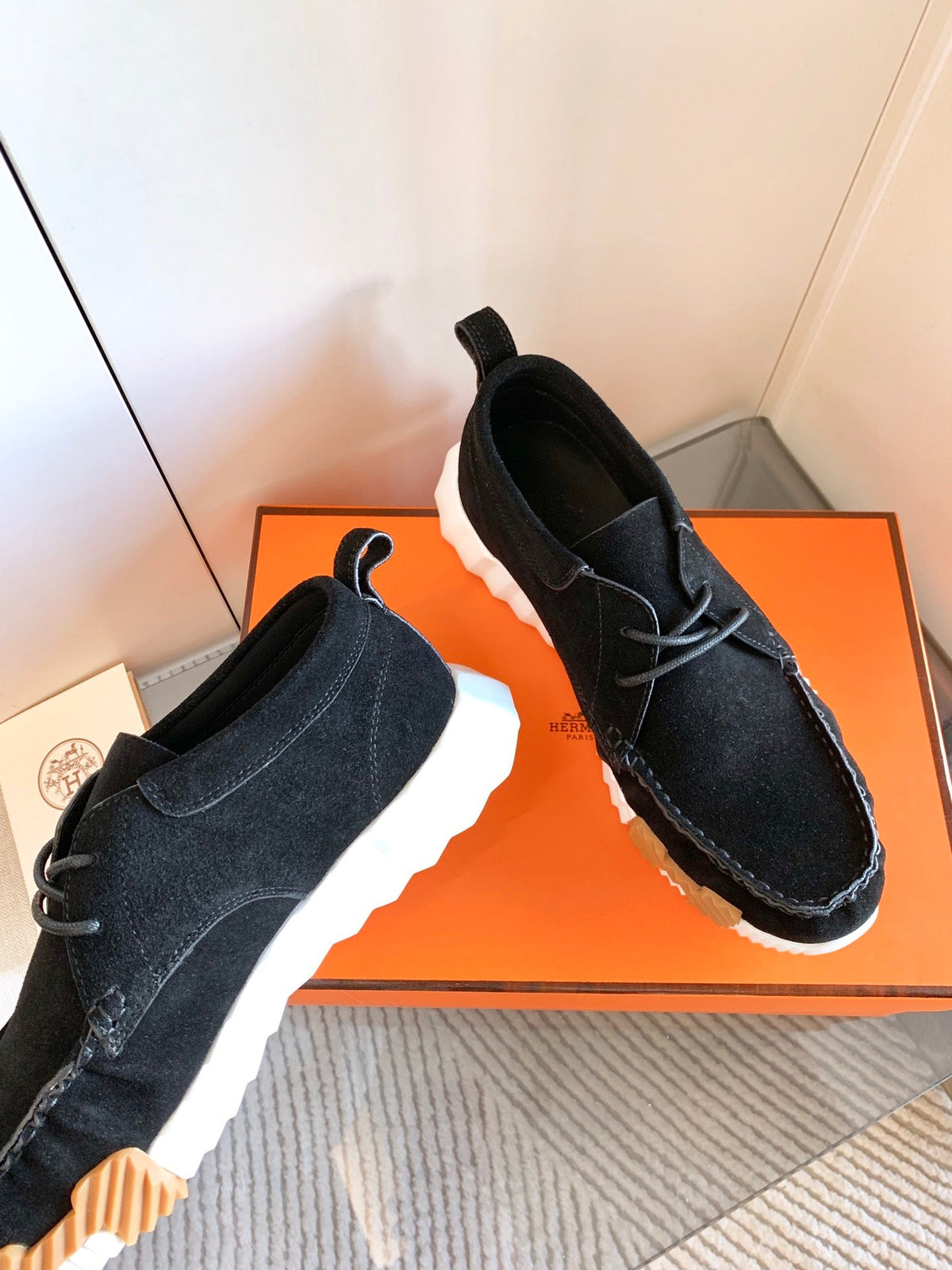 HM Increase Sneaker In Black Suede 993283