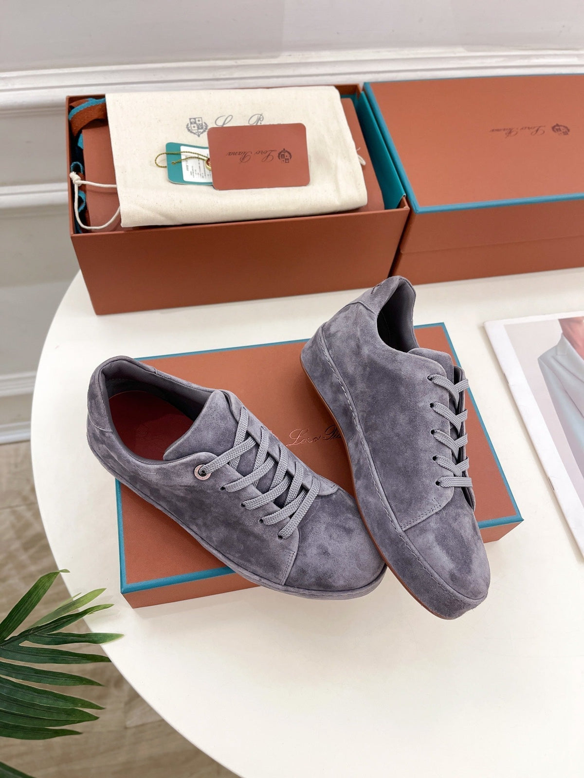 LP Nuage Sneaker In Grey Suede  988281