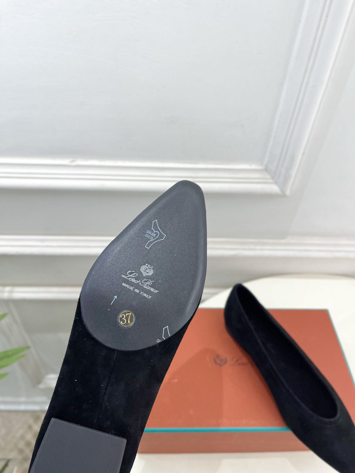 LP 26SS Ballet Flats Black Suede 587575