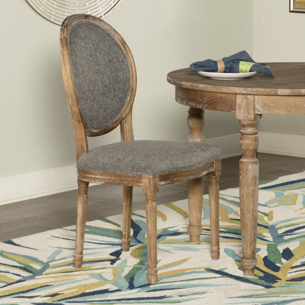 Linon Shiraz Collection Oval Back Chair