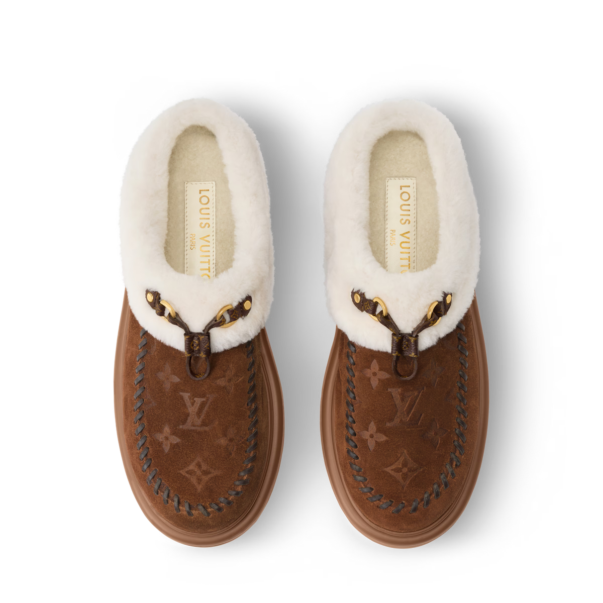 Louis Vuitton 2026 Cortina Closed Mule Suede Wool
