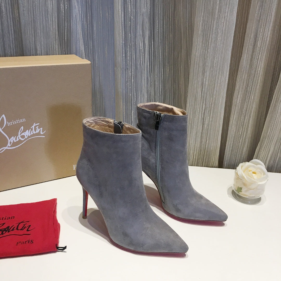 CL So Kate Booty Ankle Boots 100mm Suede Gray