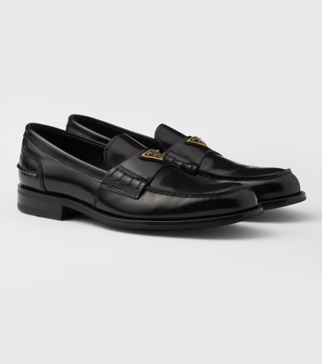 PRA BRUSHED LOAFERS BLACK LAMBSKIN