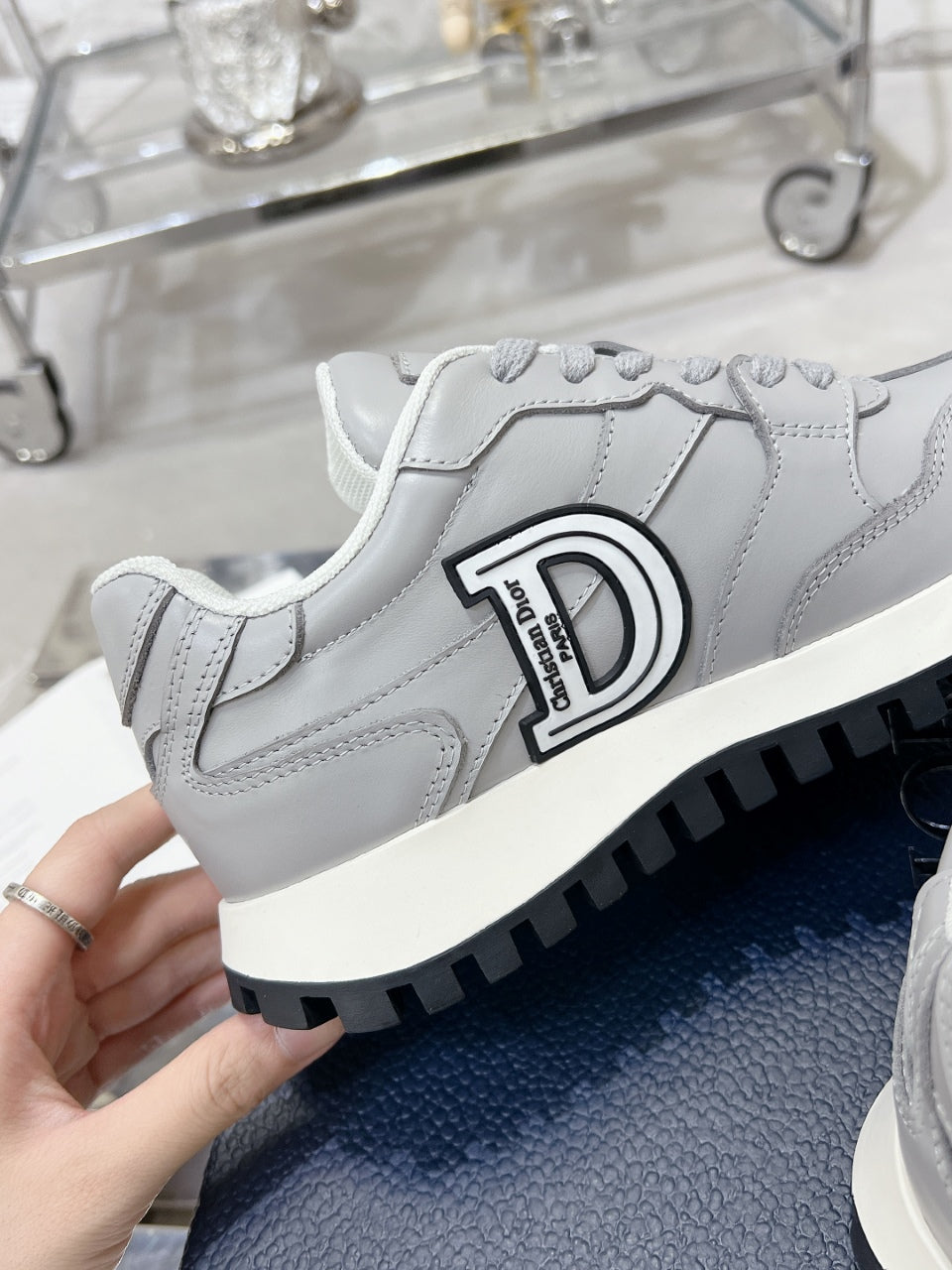 C'est Dior Sneaker 35mm Grey Cowhide