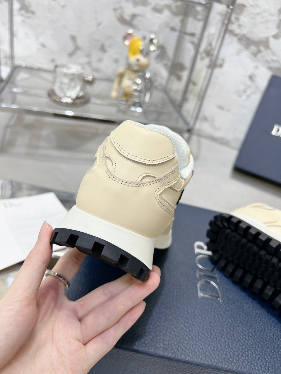 C'est Dior Sneaker 35mm Beige Cowhide