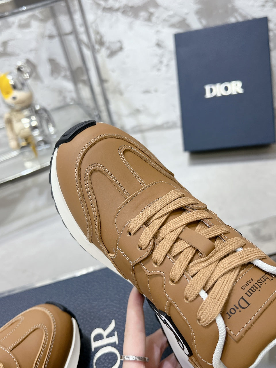 C'est Dior Sneaker 35mm Brown Cowhide