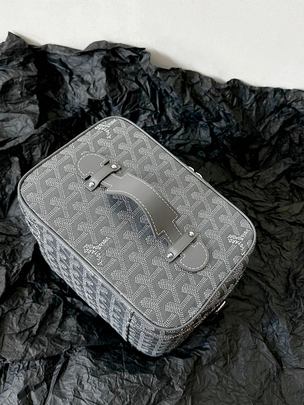 GOYA MAKEUP BOX BAG 20CM GREY CANVAS