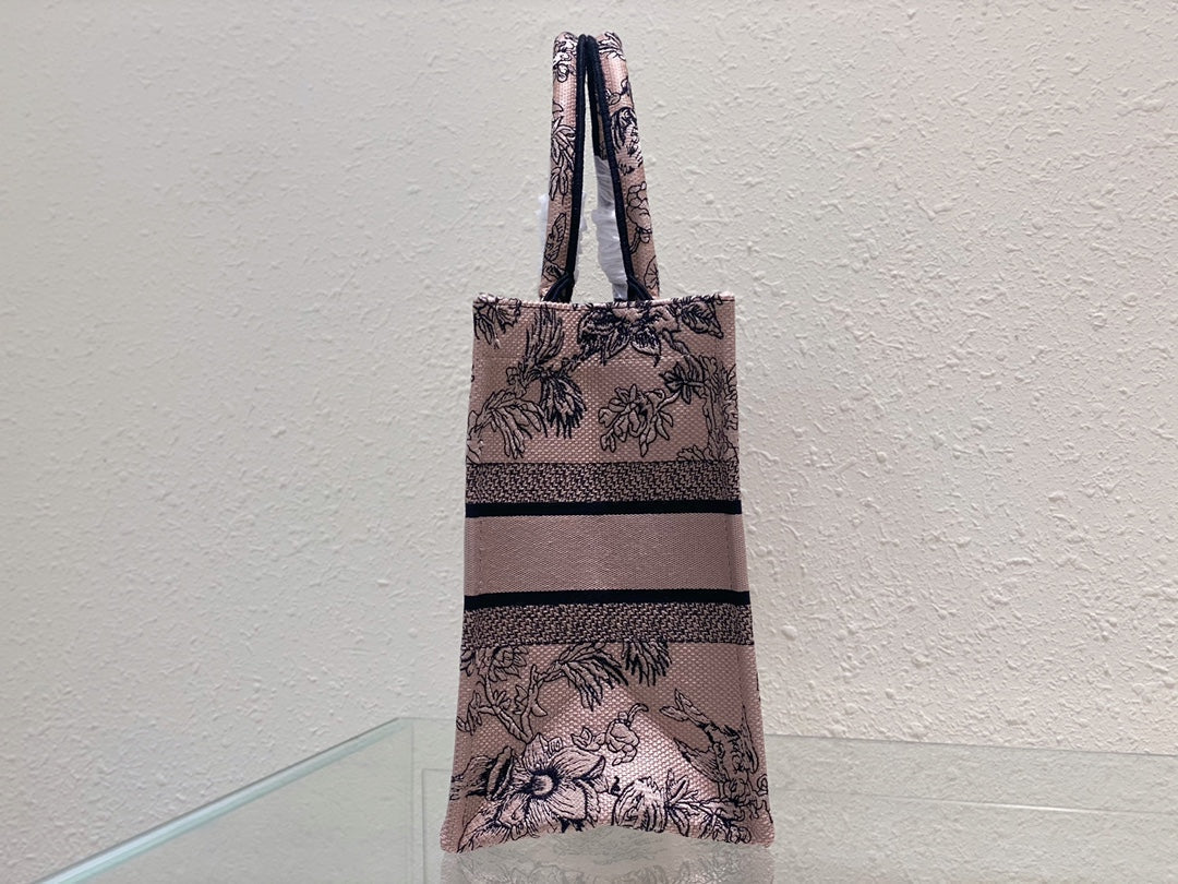 Medium CD Book Tote 36cm Jardin Botanique Pink