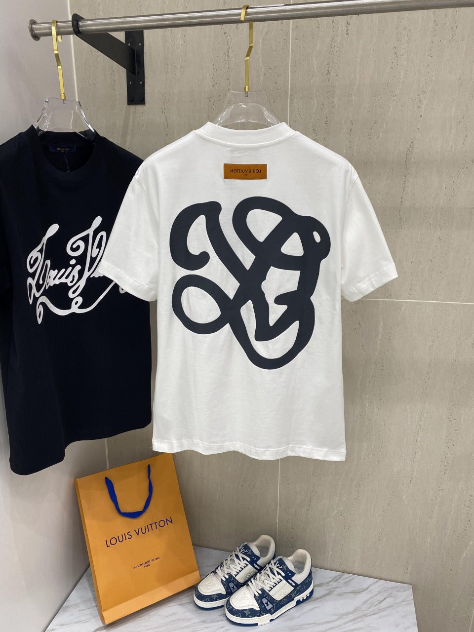 LV T-SHIRT IN WHITE COTTON 239617