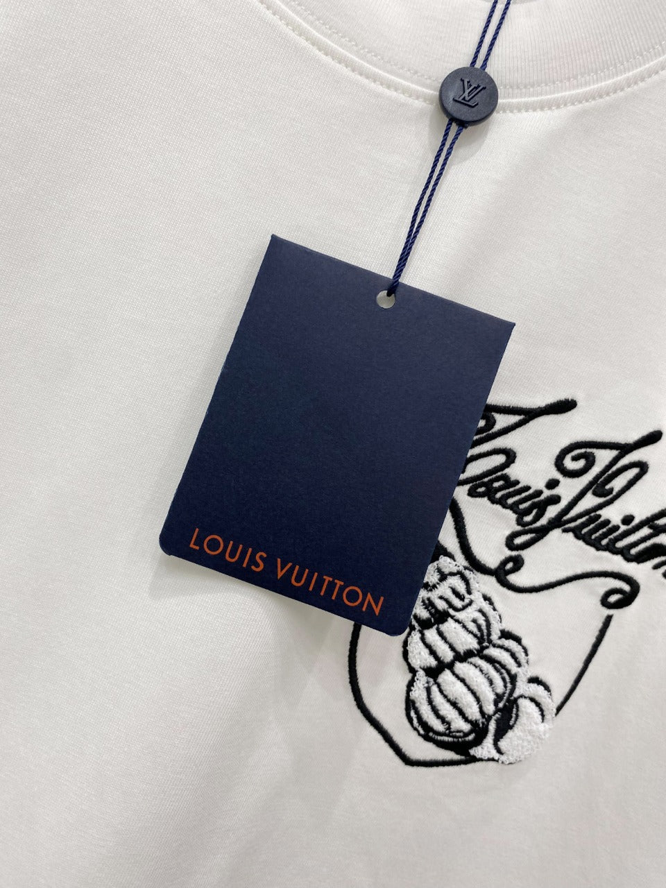 LV T-SHIRT IN WHITE COTTON 239615