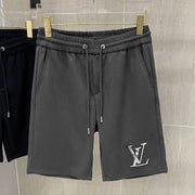 LV CASUAL SHORTS DARK GRAY COTTON STRETCH FABRIC 239610