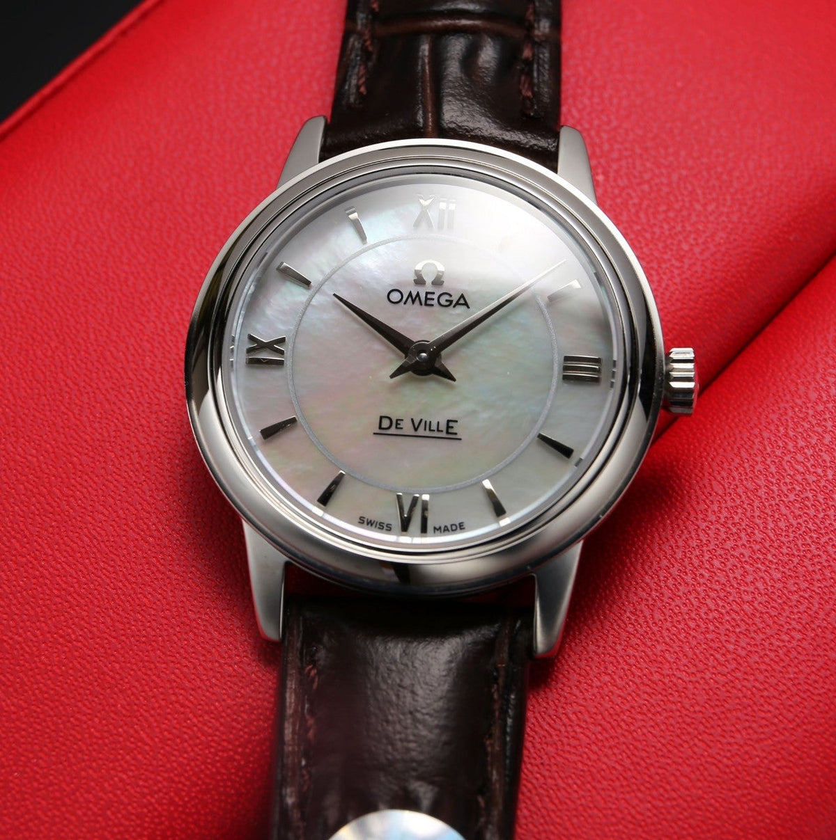 DEVILLE PRESTIGE 27MM QUARTZ LEATHER STRAP