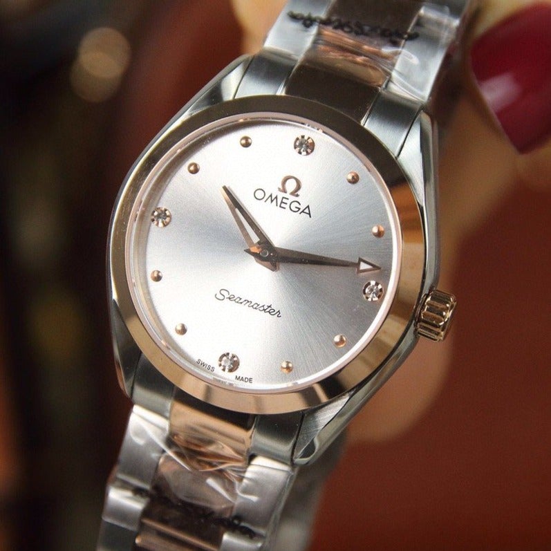 SEAMASTER QUARTZ 33MM TWO-TONE GREY DIAL